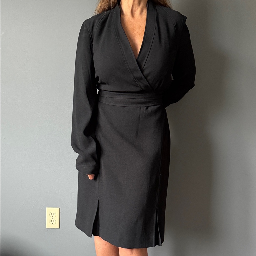 Jones New York Black Long Sleeve Dress